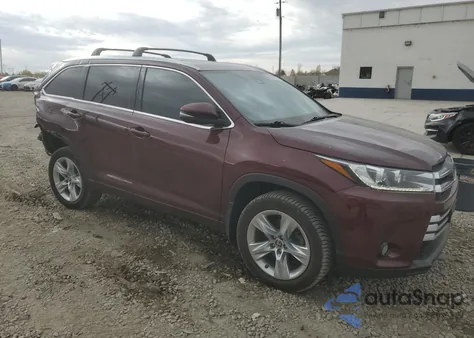 2017 Toyota Highlander Limited from USA, damaged, VIN 5TDDZRFH2HS431182